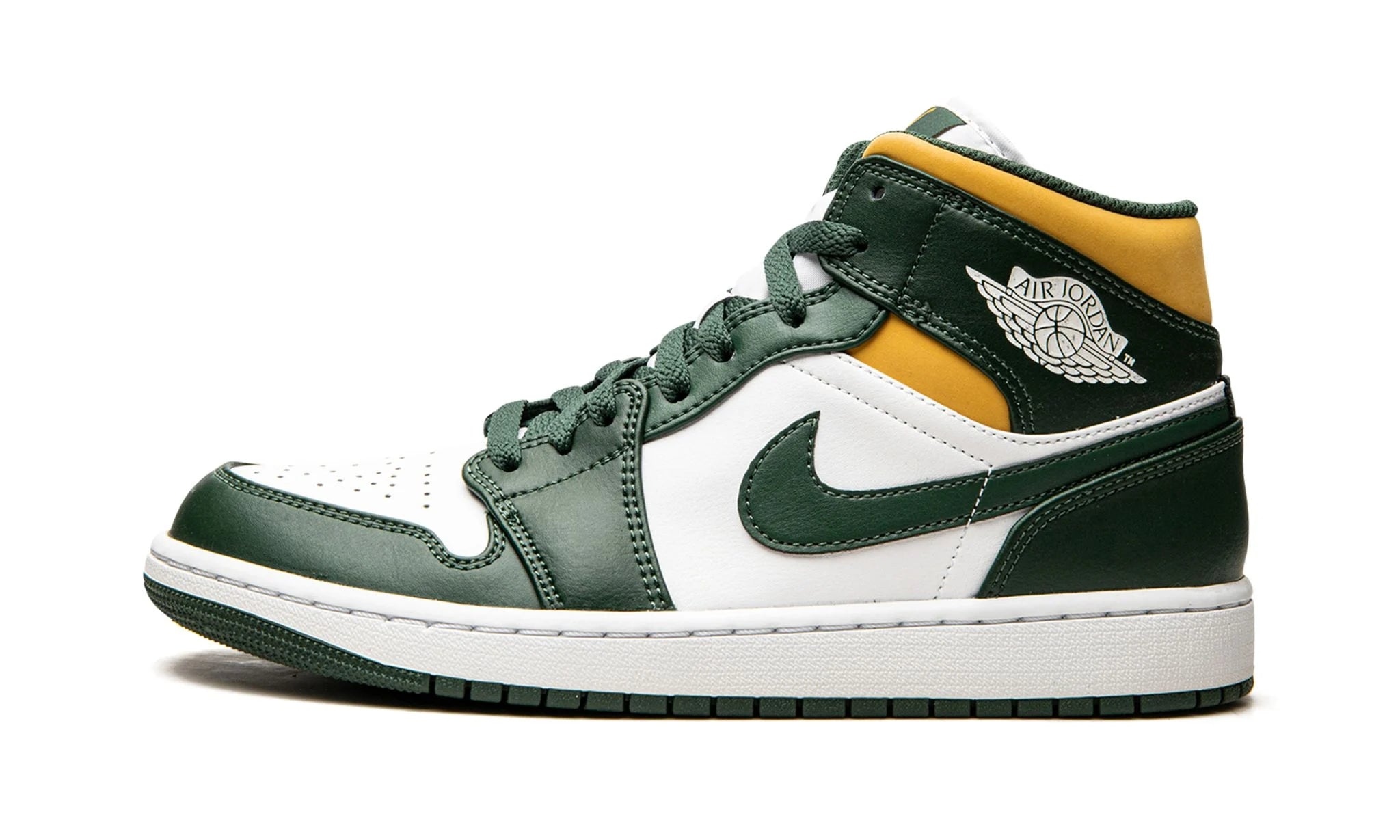 Nike Air Jordan 1 Mid Sonics (Grün Gelb)
