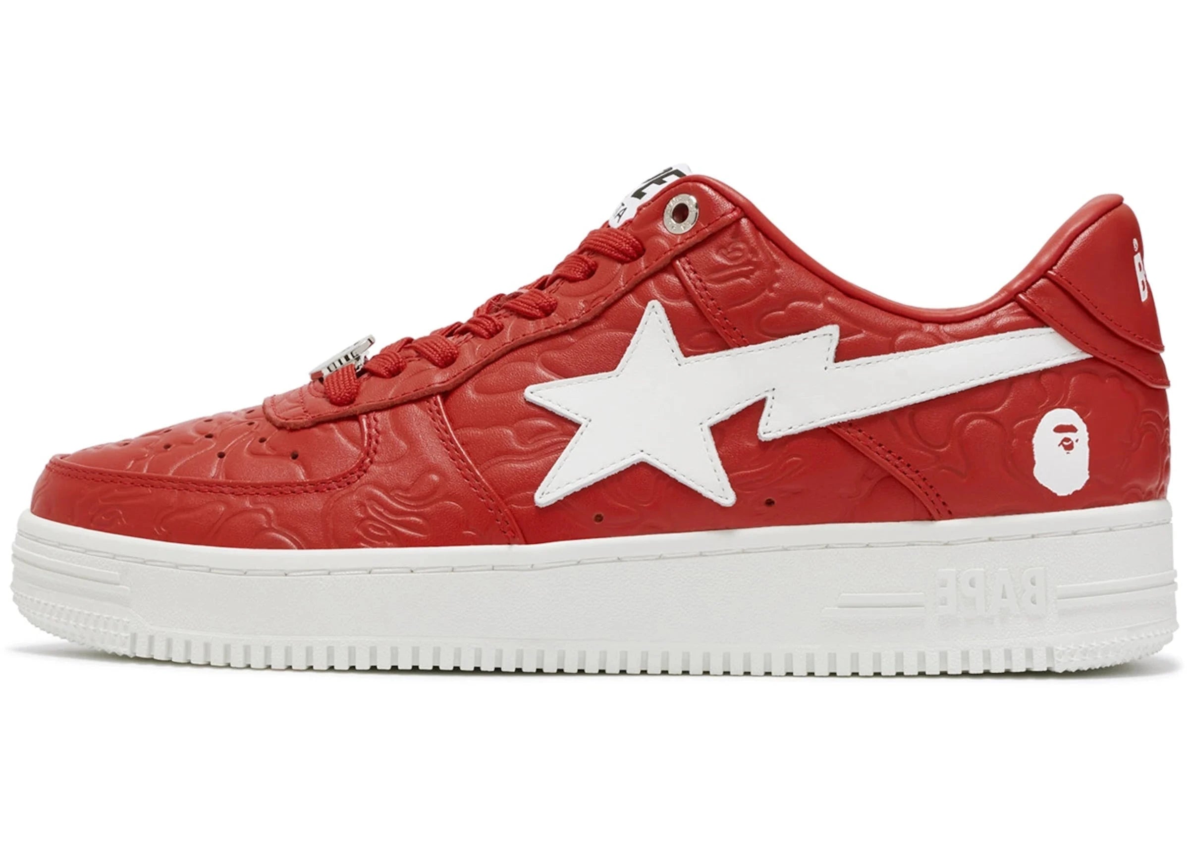 A Bathing Ape BAPE Sta Low #3 Line Tarnfarbe Rot