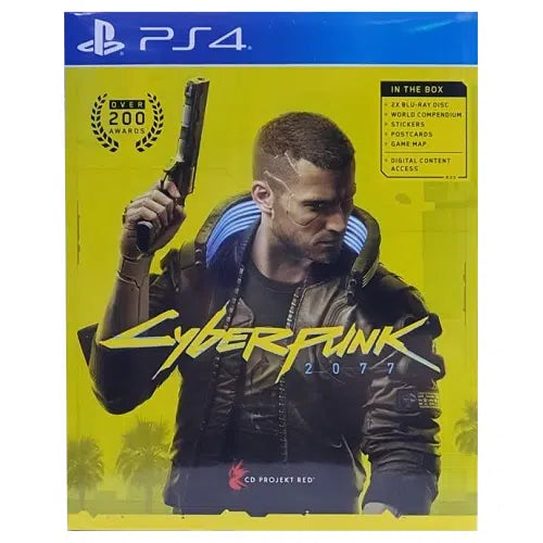 Playstation PS4 Cyberpunk 2077 mit Box Inhalt