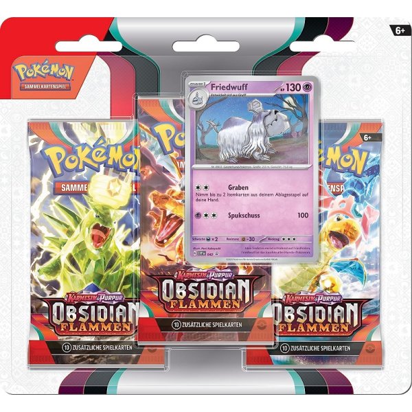 Karmesin & Purpur Obsidian Flammen 3-Pack Blister 