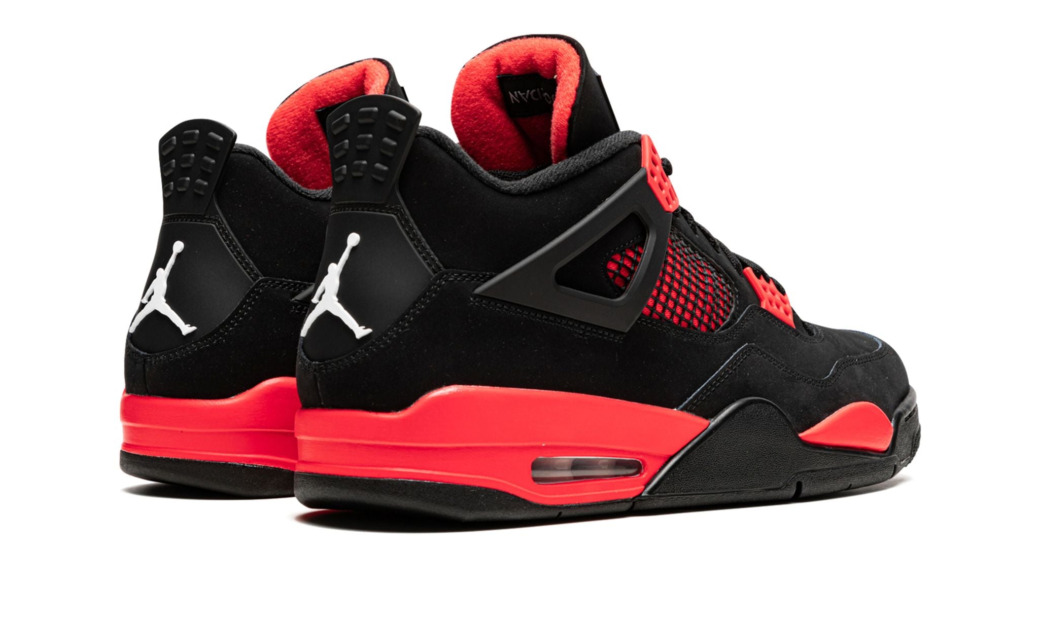 Black and red jordan 4 online