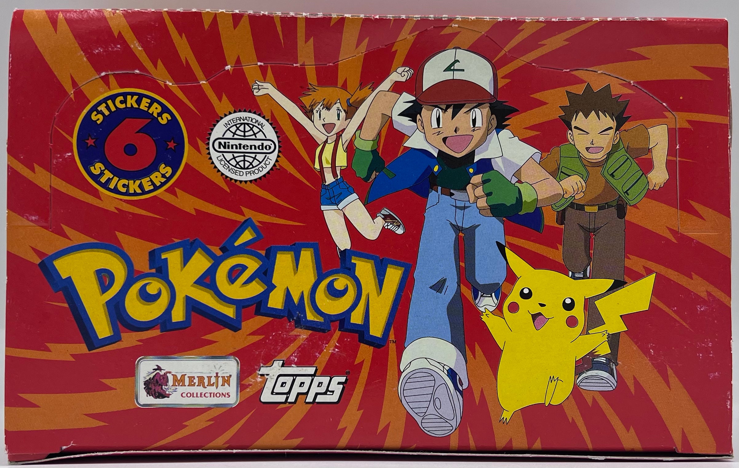 Pokémon Series 1 Sticker Merlin & topps Display