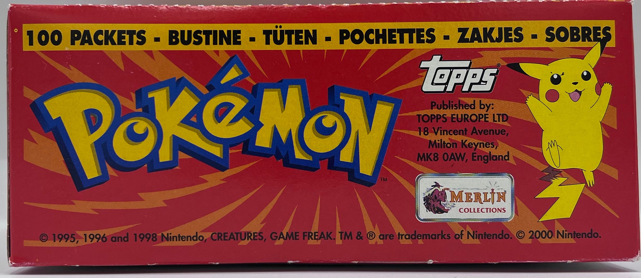 Pokémon Series 1 Sticker Merlin & topps Display