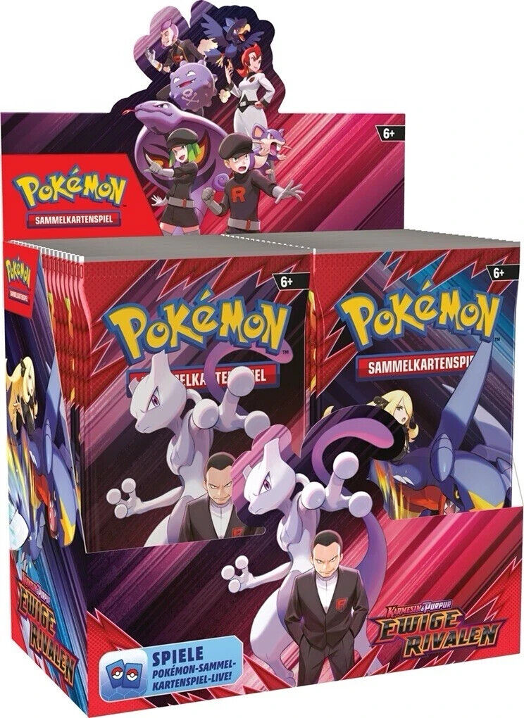 Pokémon TCG Karmesin & Purpur Ewige Rivalen Display (Deutsch)