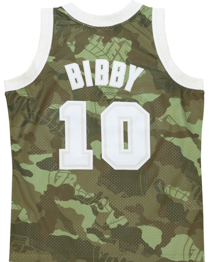 Vancouver Grizzlies NBA Mike Bibby 1998 Ghost Green Camo Trikot Mitchell & Ness