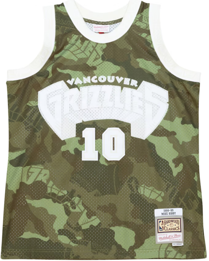 Vancouver Grizzlies NBA Mike Bibby 1998 Ghost Green Camo Swingman Trikot Mitchell & Ness - Herren